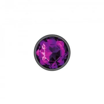 Anal Seductucom Cheeky Charms Round Purple Small Gunmetal Butt Plug Anal Seductucom Cheeky Charms Round Purple Small Gunmetal Butt Plug
