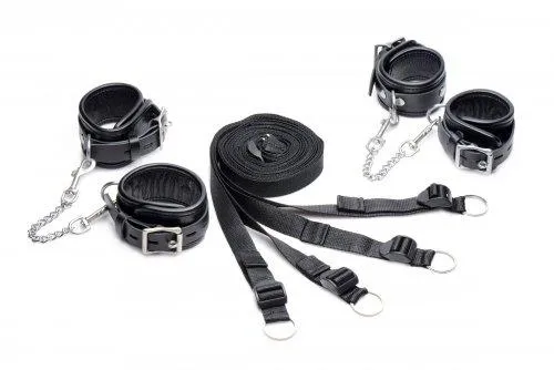 Mistress Isabella Leather Bed Restraint Kit Black Mistress by Isabella Sinclaire Anal Mistress Isabella Leather Bed Restraint Kit Black Mistress by Isabella Sinclaire Anal
