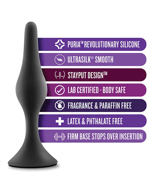 Blush Anal Adventures Platinum Silicone Beginner Plug Kit Black Blush Novelties Anal Blush Anal Adventures Platinum Silicone Beginner Plug Kit Black Blush Novelties Anal