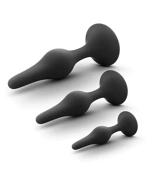 Blush Anal Adventures Platinum Silicone Beginner Plug Kit Black Blush Novelties Anal Blush Anal Adventures Platinum Silicone Beginner Plug Kit Black Blush Novelties Anal