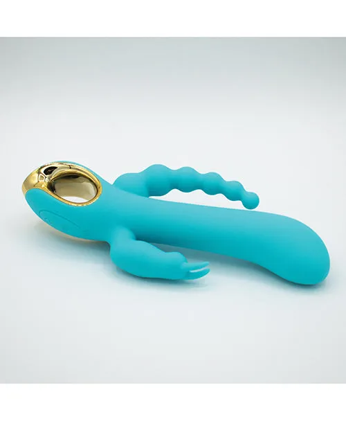 Like A Kitten Vibrators Natalies Toy Box Mighty Magic Clit GSpot Anal Vibrator Aqua