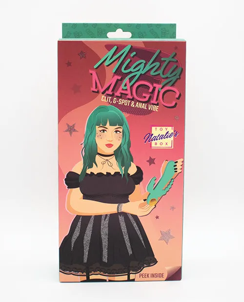 Like A Kitten Vibrators Natalies Toy Box Mighty Magic Clit GSpot Anal Vibrator Aqua