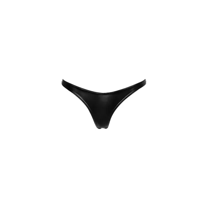 Noir Power Wetlook Thong Black Large Noir Anal