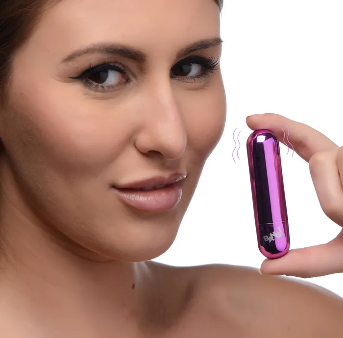 10x Rechargeable Vibrating Metallic Bullet XR Brands Female Sex Toys