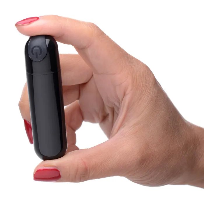 10x Rechargeable Vibrating Metallic Bullet XR Brands Female Sex Toys