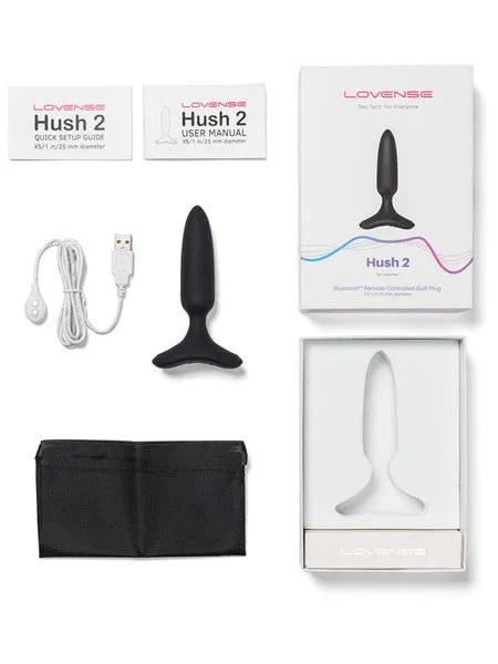 Lovense Anal Lovense Hush 20 Bluetooth Vibrating Butt Plug 125in
