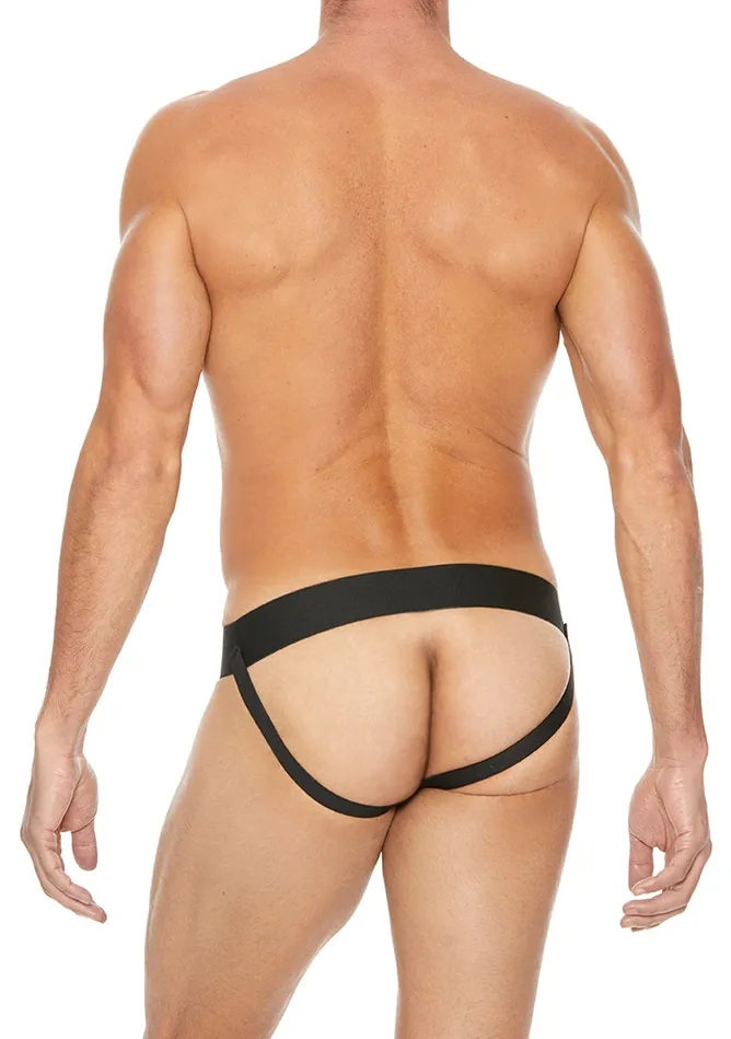 Shots America Plain Front With Zip Jock Sm Black Anal