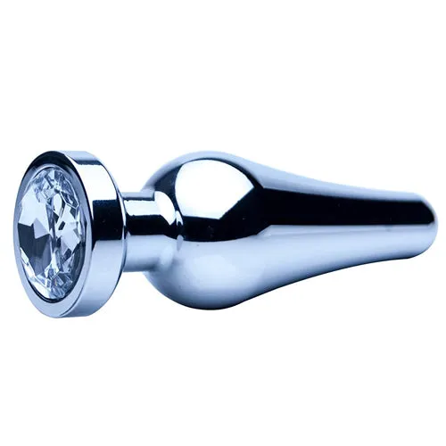 Precious Metal Silver Jewelled Anal Plug NNN Retail Ltd Anal