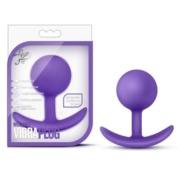 Blush Novelties Luxe Wearable Vibra Plug Purple Anal