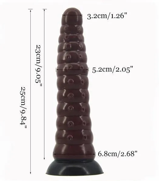 House of Dasein Anal Realistic Dildos Faak 25Cm Silicone Dildo Butt Plug Anal Sex Toy Brown Pink 52Cm Thick