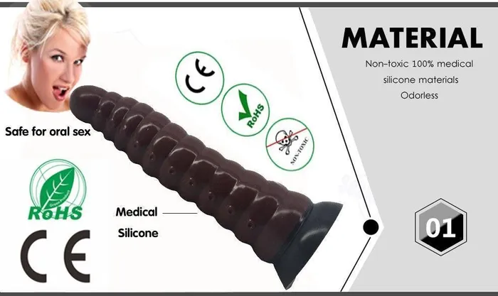 House of Dasein Anal Realistic Dildos Faak 25Cm Silicone Dildo Butt Plug Anal Sex Toy Brown Pink 52Cm Thick