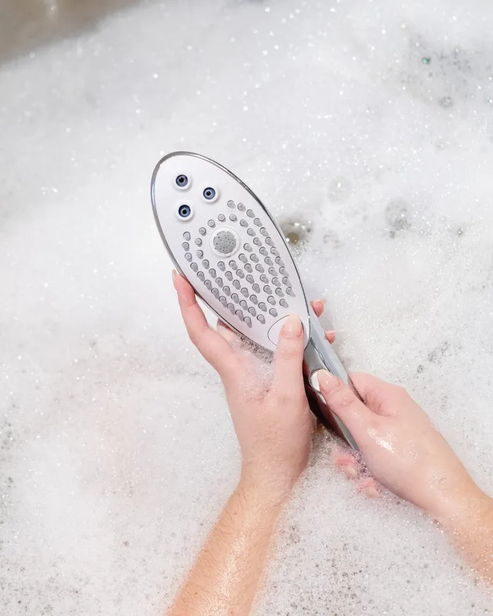 Womanizer Wave Water Pulsing Shower Masturbator Chrome Womanizer Male Sex Toys