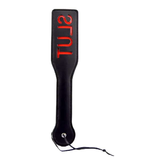 Anal Bound to Please Spanking Paddle Black 32 x 6 cm PU Faux Leather