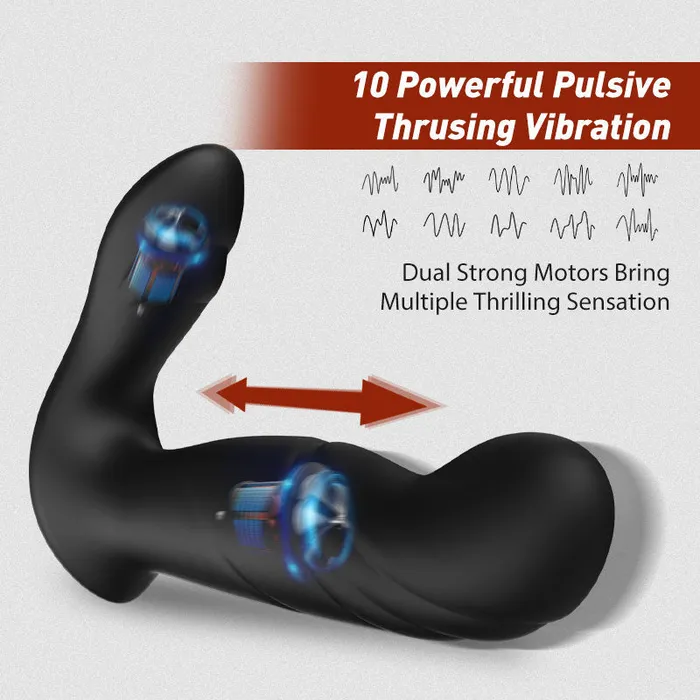 Dark Knight 10 vibrations 10 pulses Prostate Massager Sxo Toy Shop Male Sex Toys