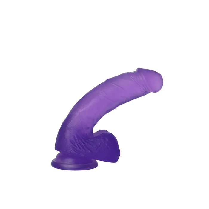 LoveToy Dildos Jelly Studs Crystal Dildo Medium Purple