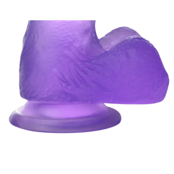 LoveToy Dildos Jelly Studs Crystal Dildo Medium Purple