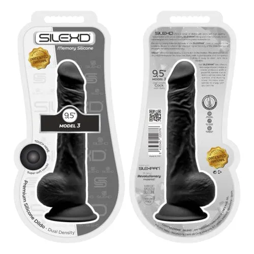SilexD Dildos SilexD 95 inch Realistic Silicone Dual Density Dildo with Suction Cup with Balls