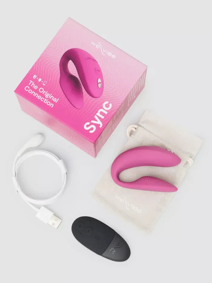 We Vibe Vibrators We Vibe SYNC 2 Remote Control and App Rechargeable Couples Vibrator Pink